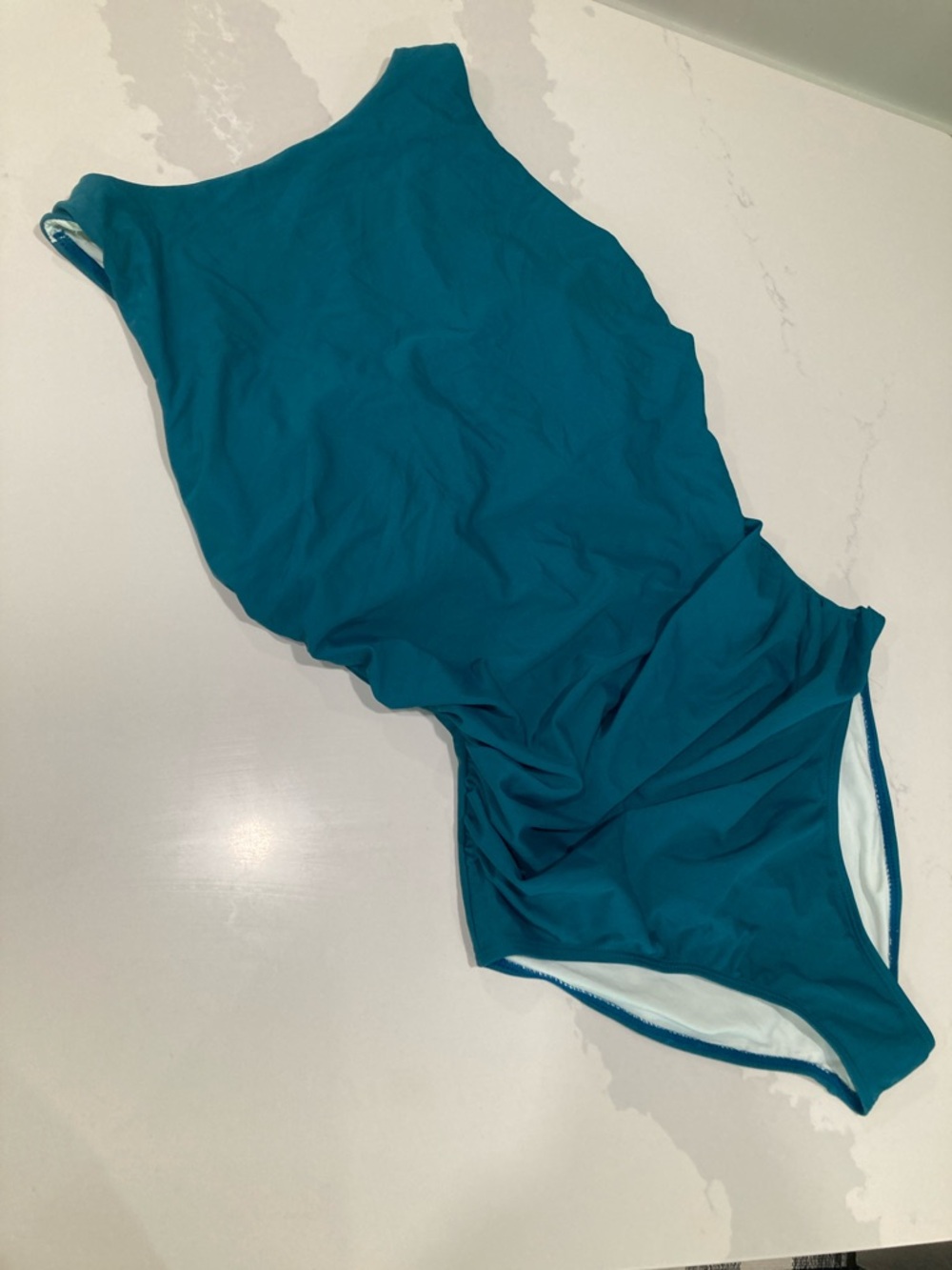 Women's Teal high neck Swimsuit